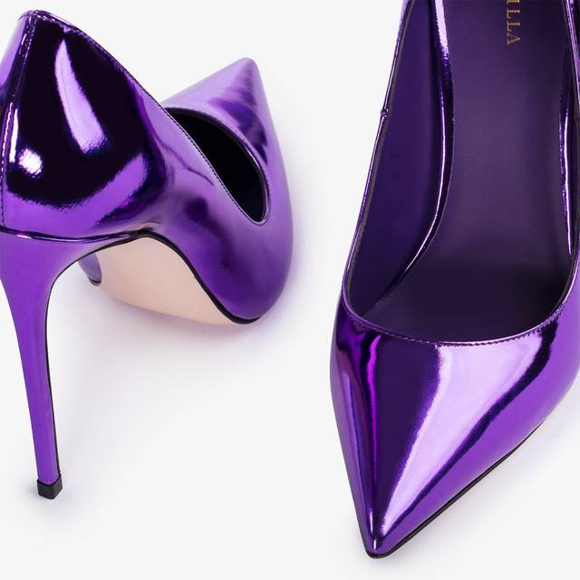 Le Silla Décolleté metallizzata viola kamala Saldi