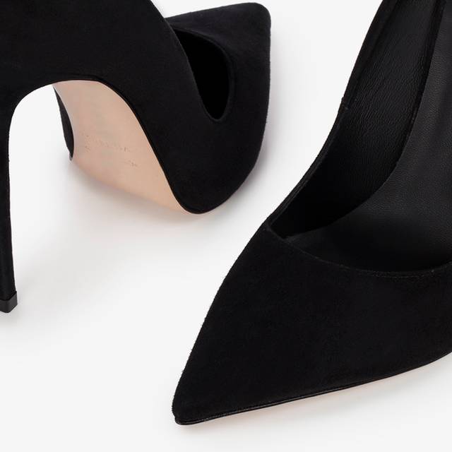 Le Silla Décolleté camoscio nera Vendita Calda