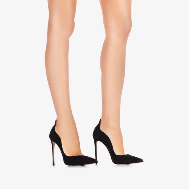 Le Silla Décolleté camoscio nera Vendita Calda