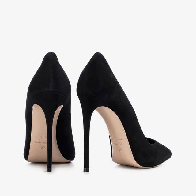 Le Silla Décolleté camoscio nera Vendita Economica