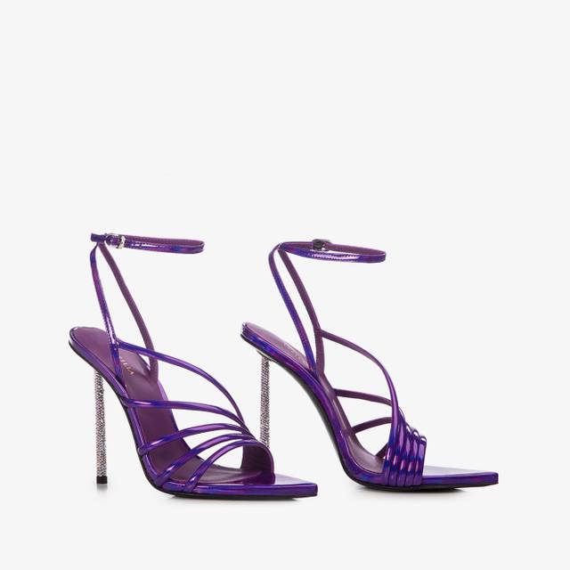 Le Silla Sandalo iridescente viola kamala Saldi Di Fabbrica