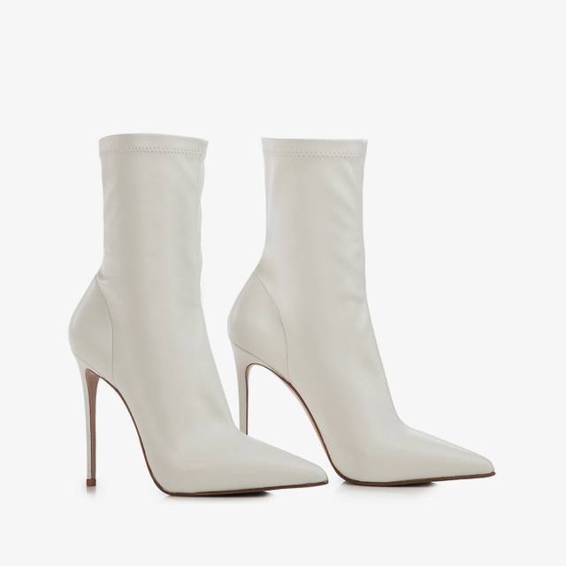 Le Silla Stivaletto pelle vegan bianco Prezzo di fabbrica