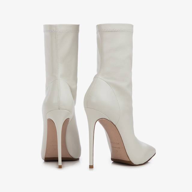 Le Silla Stivaletto pelle vegan bianco Prezzo di fabbrica