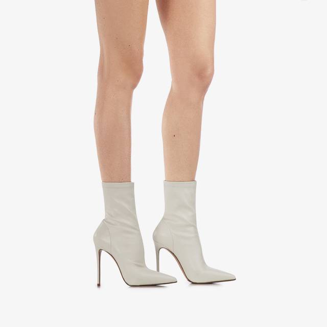 Le Silla Stivaletto pelle vegan bianco Prezzo di fabbrica