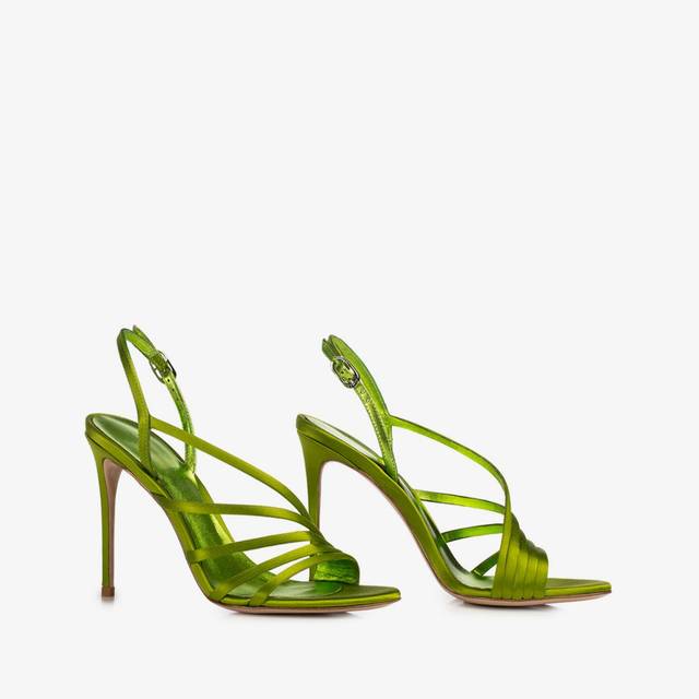 Le Silla Sandalo raso verde tokyo Comprare a buon mercato