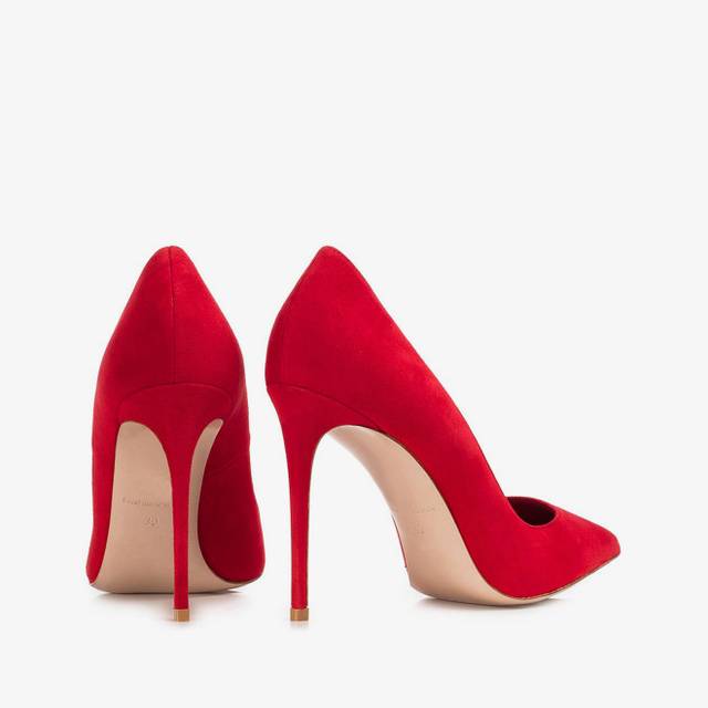 Le Silla Décolleté camoscio rosso Fornitura limitata