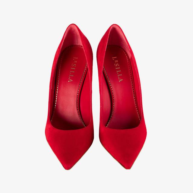 Le Silla Décolleté camoscio rosso Fornitura limitata