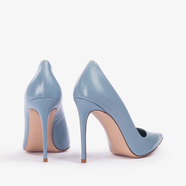 Le Silla Décolleté pelle azzurro nilo Shopping online