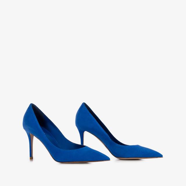 Le Silla Décolleté camoscio blu persia Offerta esclusiva