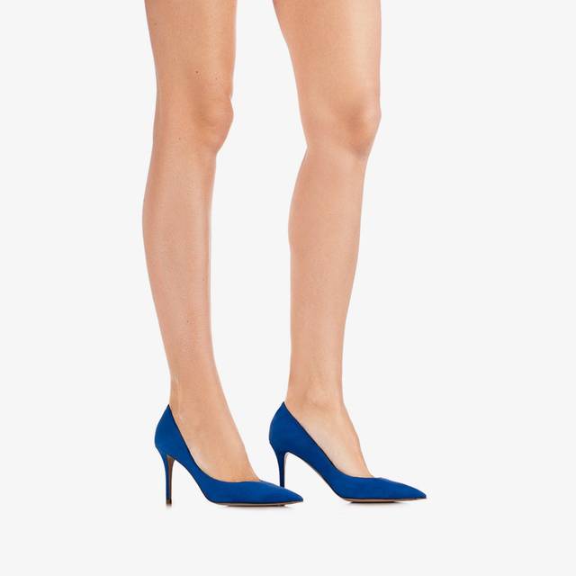 Le Silla Décolleté camoscio blu persia Offerta esclusiva