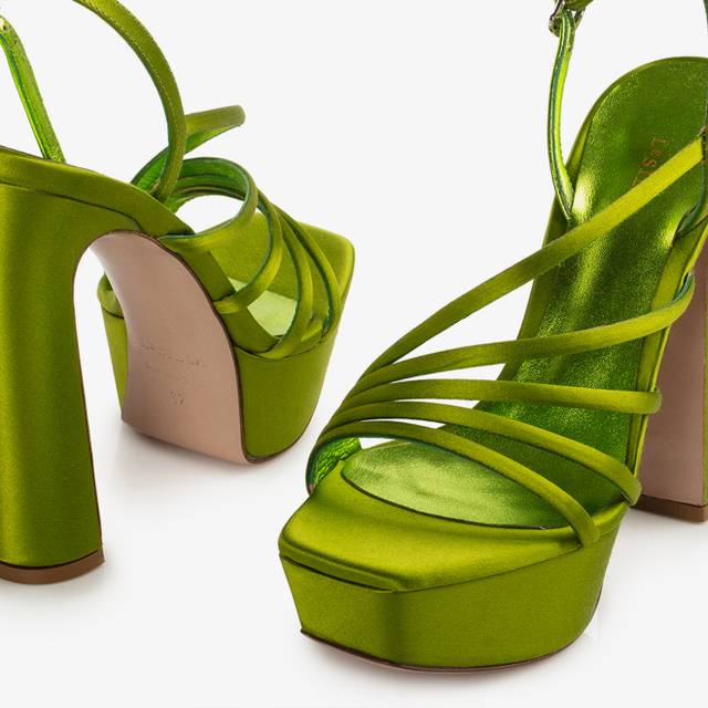 Le Silla Sandalo raso verde tokyo Cyber Monday