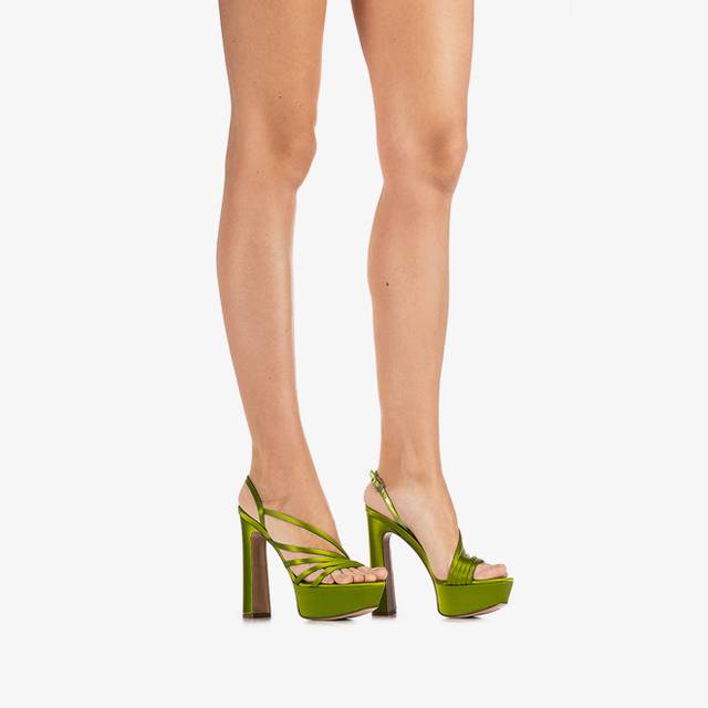 Le Silla Sandalo raso verde tokyo Cyber Monday