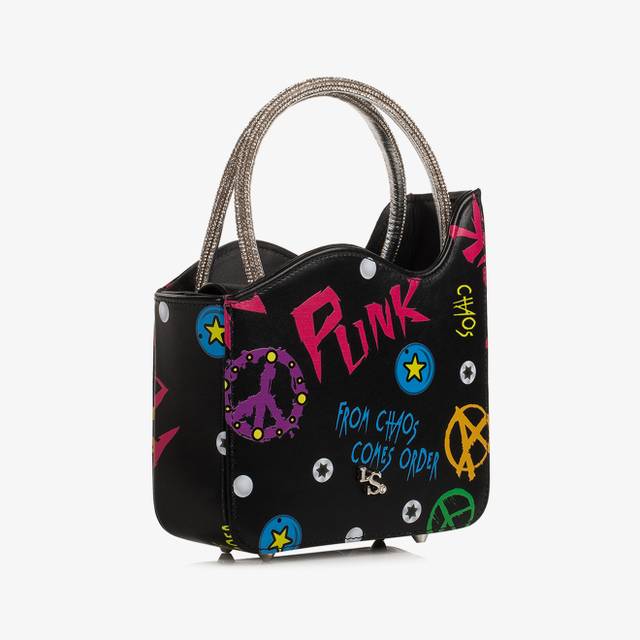 Le Silla Mini bag pelle nera e fucsia e Cristalli Offerte esclusive