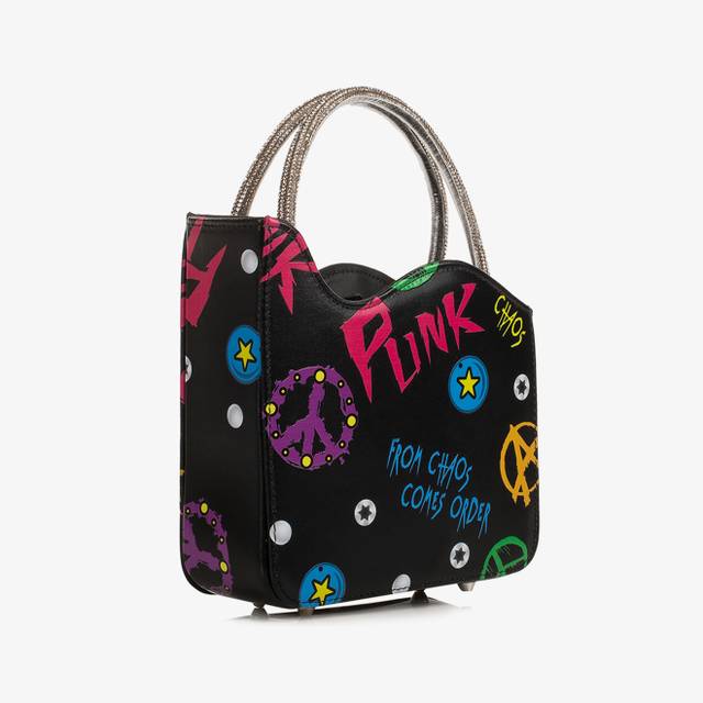 Le Silla Mini bag pelle nera e fucsia e Cristalli Offerte esclusive