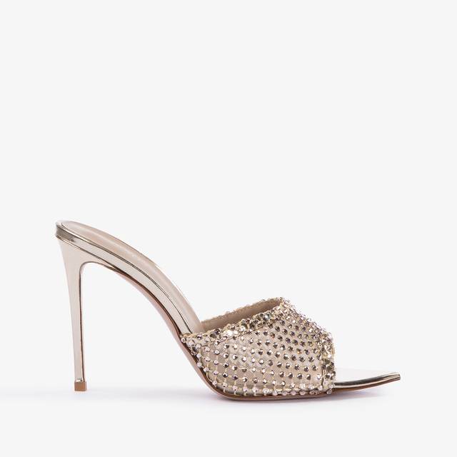 Le Silla Sandalo gioiello rete platino con Cristalli