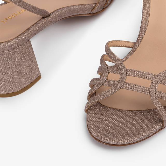 Le Silla Sandalo glitter nude skin Bestseller