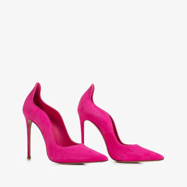 Le Silla Décolleté camoscio fucsia bouganville Promozione temporanea