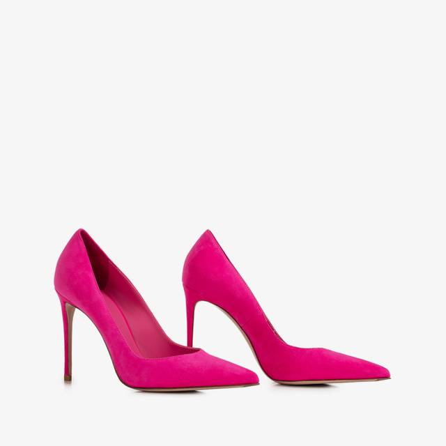 Le Silla Décolleté camoscio fucsia bouganville Fino al 50% di sconto