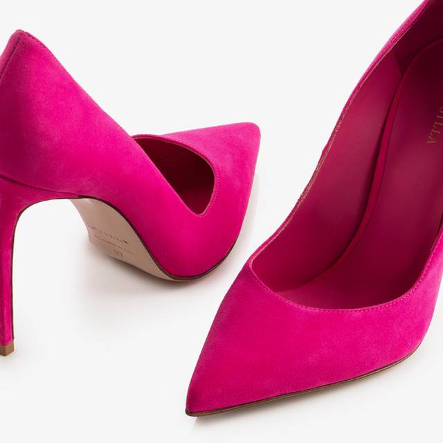 Le Silla Décolleté camoscio fucsia bouganville Fino al 50% di sconto