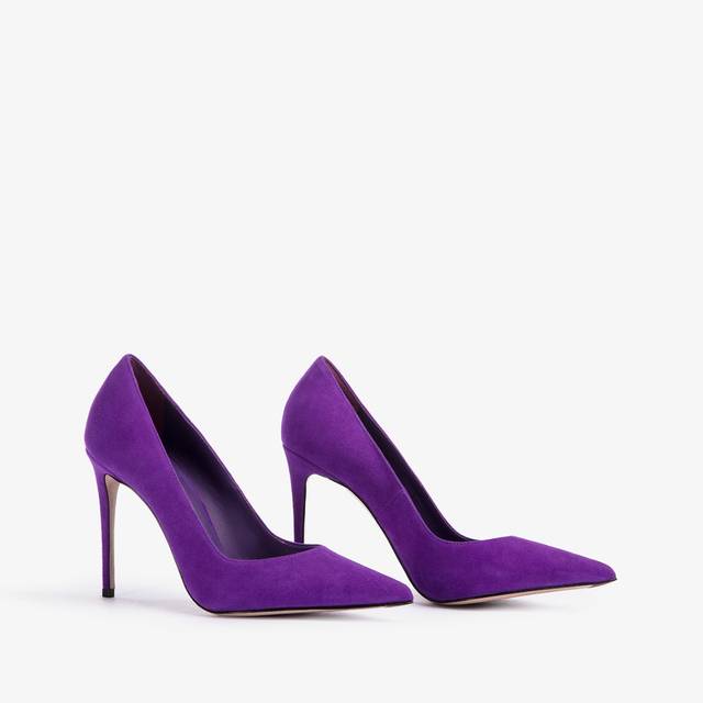 Le Silla Décolleté camoscio viola kamala Fino al 65% di sconto