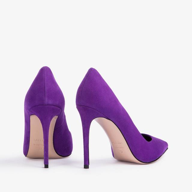 Le Silla Décolleté camoscio viola kamala Fino al 65% di sconto