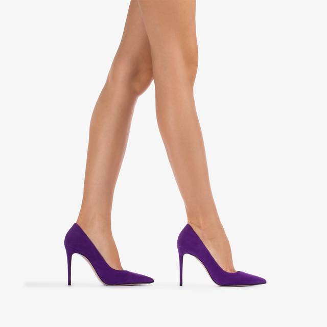 Le Silla Décolleté camoscio viola kamala Fino al 65% di sconto