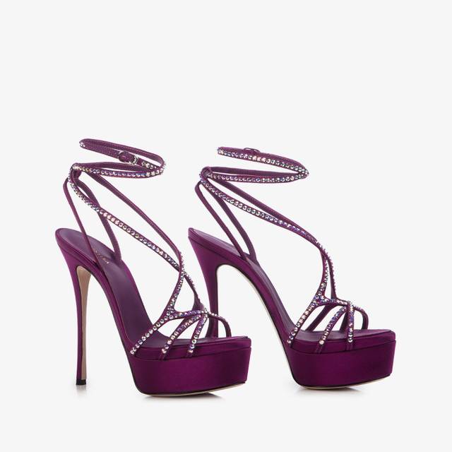 Le Silla Sandalo con plateau raso viola grape Discount Store per i nuovi prodotti