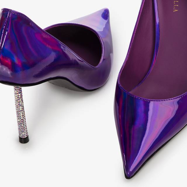 Le Silla Décolleté iridescente viola kamala Sconti questo mese