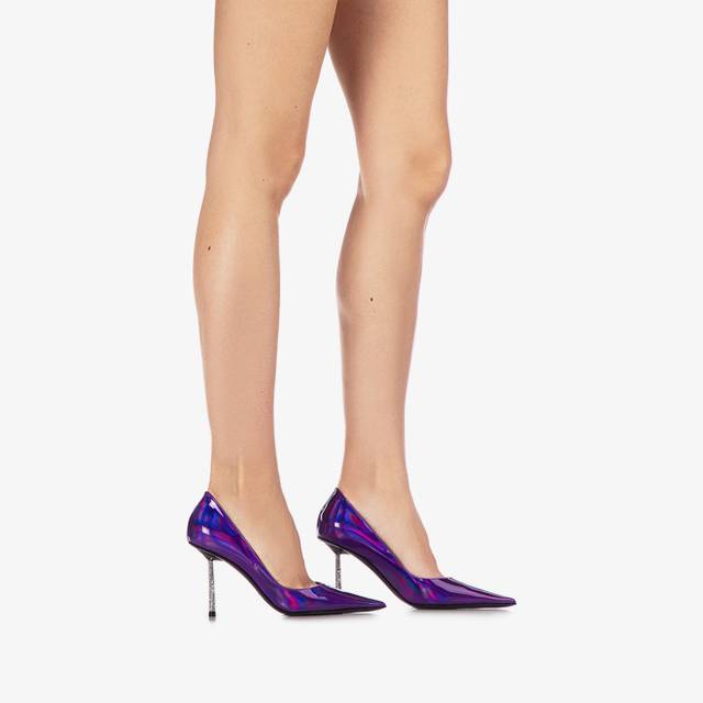 Le Silla Décolleté iridescente viola kamala Sconti questo mese