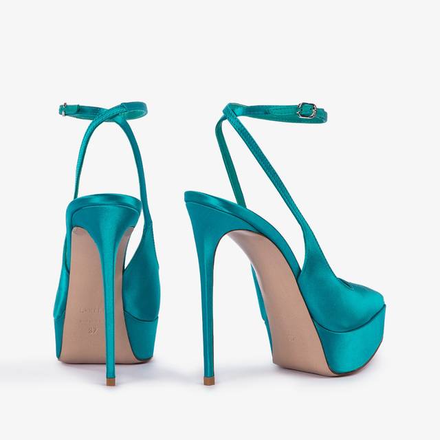 Le Silla Slingback con plateau raso verde procida Pezzi Unici