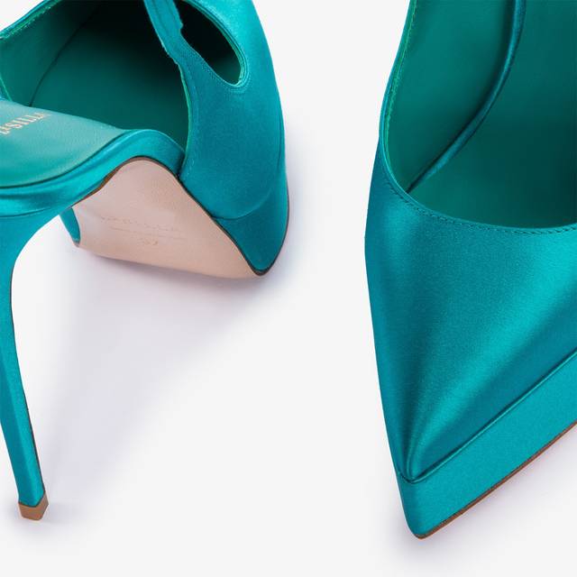 Le Silla Slingback con plateau raso verde procida Pezzi Unici