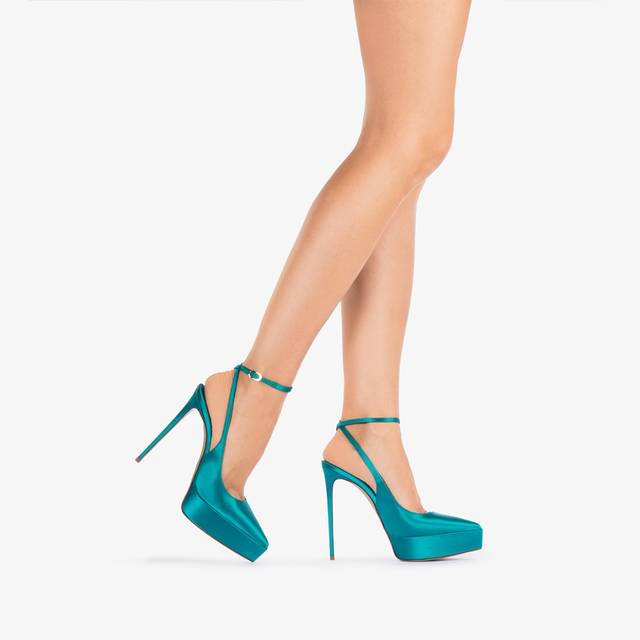 Le Silla Slingback con plateau raso verde procida Pezzi Unici
