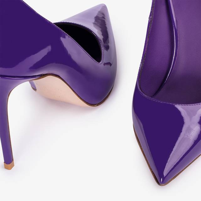 Le Silla Décolleté vernice viola queen Negozi Online
