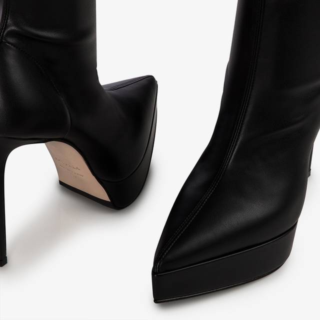 Le Silla Stivaletto con plateau pelle vegan nero Shopping Online