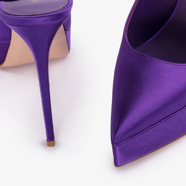 Le Silla Slingback con plateau raso viola kamala Presa