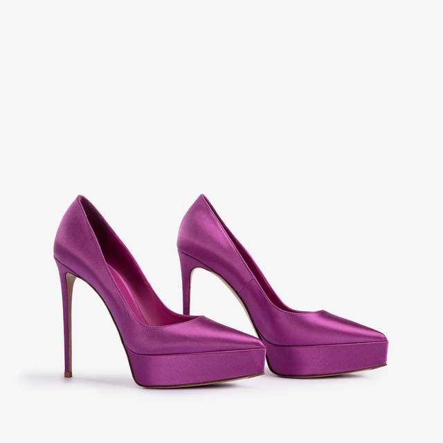Le Silla Décolleté con plateau satin lavanda darling Sconto