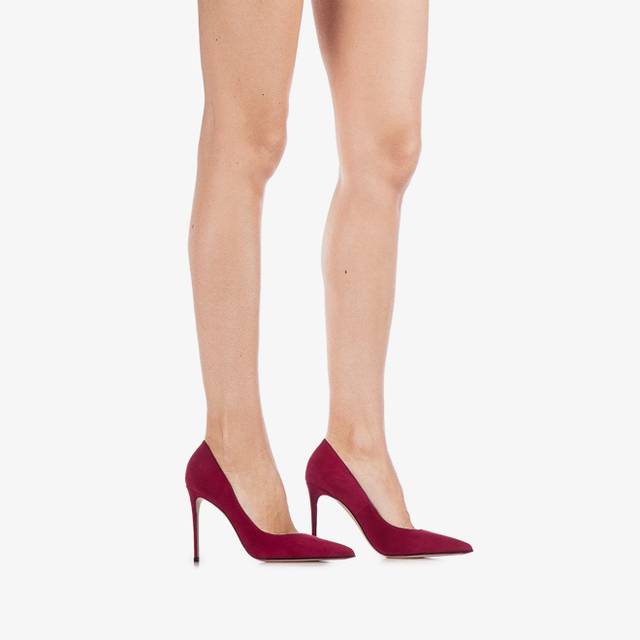 Le Silla Décolleté camoscio rossa melograno Offerta