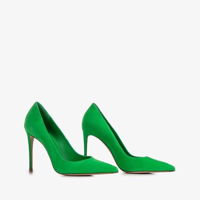 Le Silla Décolleté camoscio verde emerald Economico