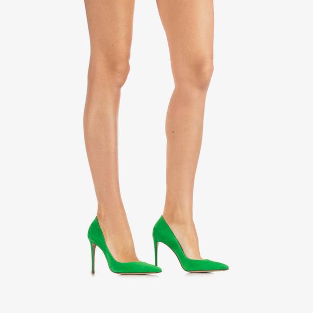 Le Silla Décolleté camoscio verde emerald Economico