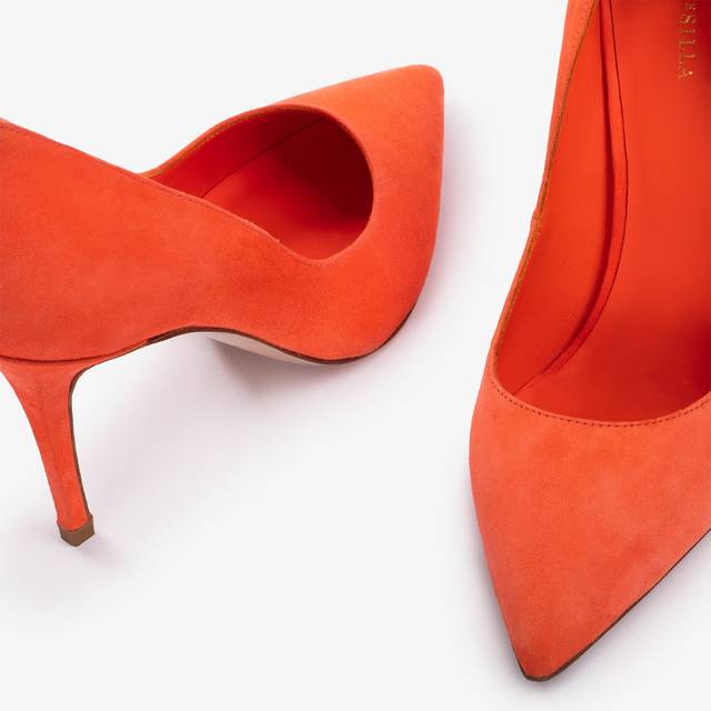 Le Silla Décolleté camoscio arancione punch Hotsell