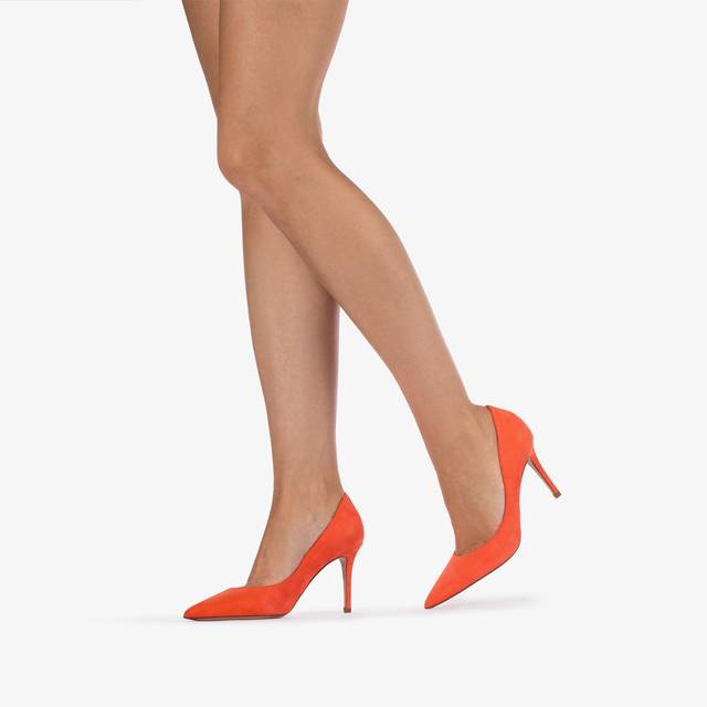 Le Silla Décolleté camoscio arancione punch Hotsell