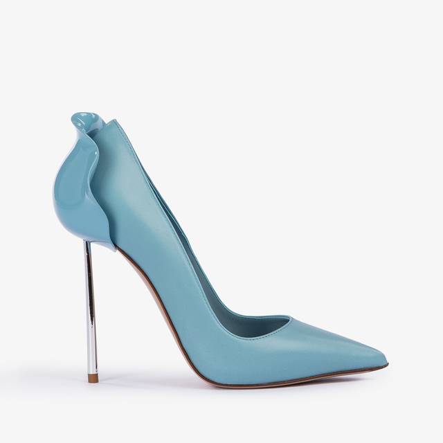 Le Silla Décolleté pelle azzurra sugar Negozio