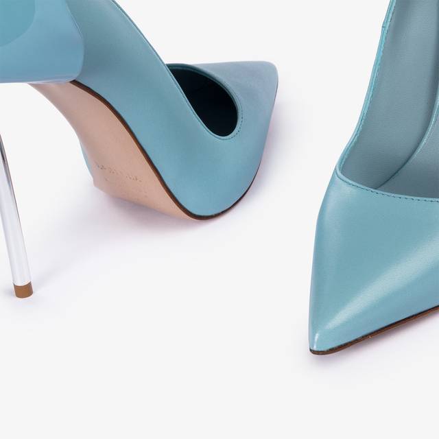 Le Silla Décolleté pelle azzurra sugar Negozio