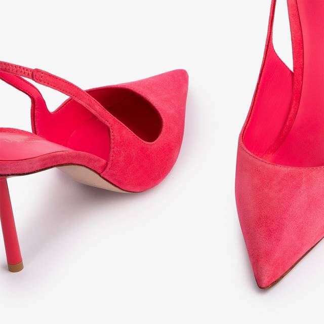 Le Silla Slingback camoscio corallo vanity Prezzo di fabbrica