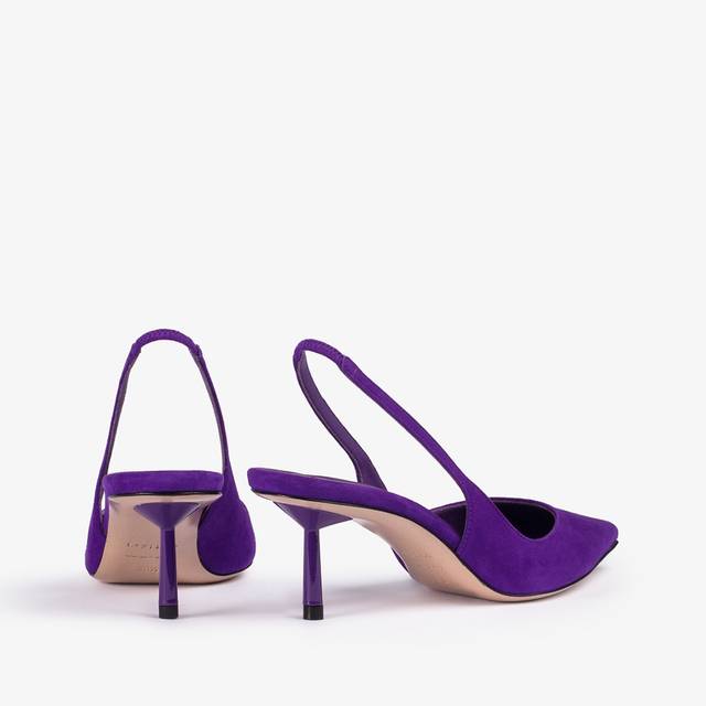 Le Silla Slingback camoscio viola kamala Offerta speciale