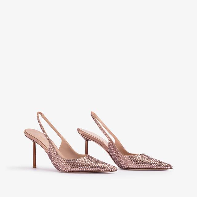 Le Silla Slingback cristalli nude phard Comprare a buon mercato