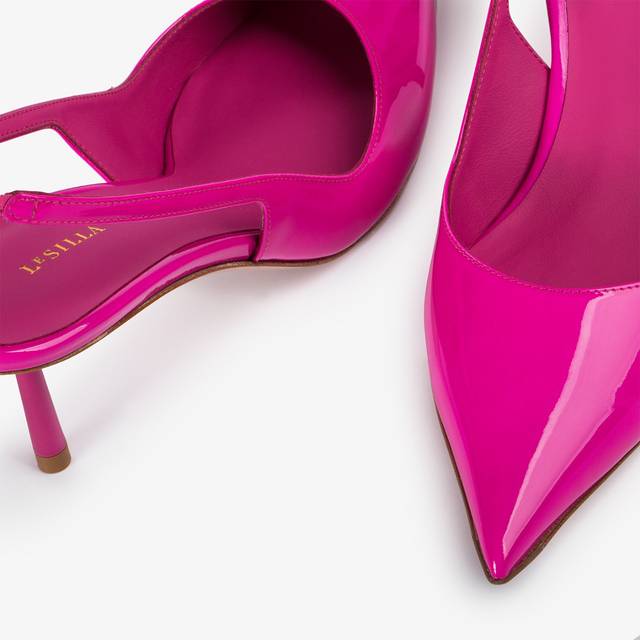 Le Silla Slingback vernice fucsia bouganville Flash Sale