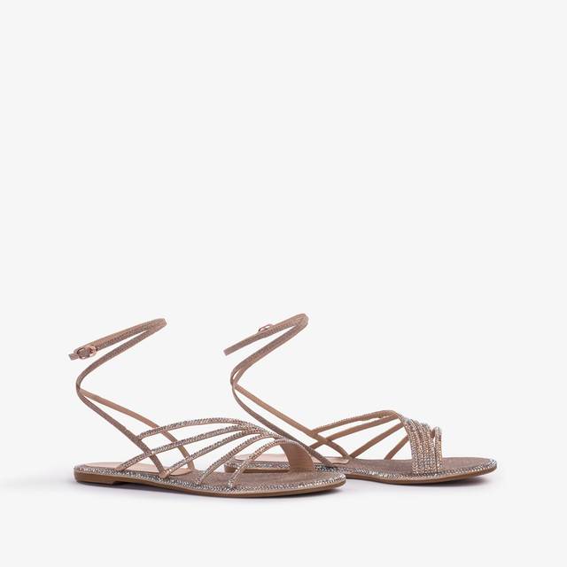 Le Silla Sandalo tessuto glitter nude skin Cyber Monday