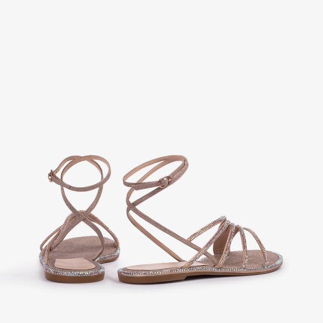 Le Silla Sandalo tessuto glitter nude skin Cyber Monday