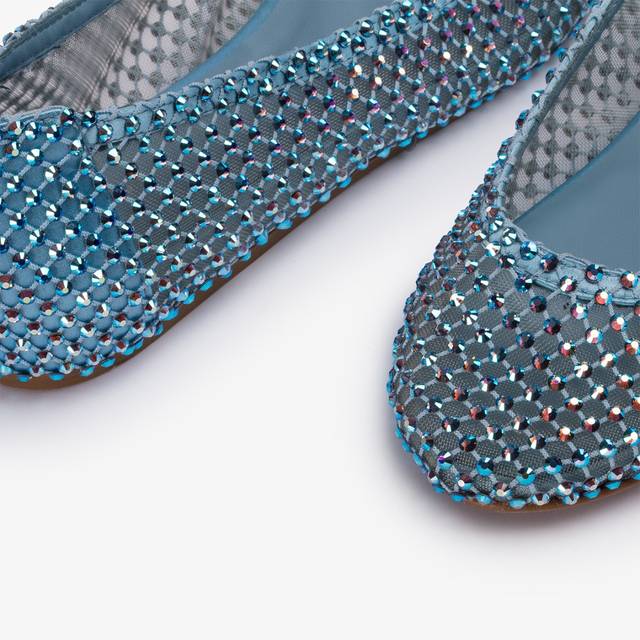 Le Silla Ballerina gioiello rete azzurro cielo con Cristalli Offerta Anniversario